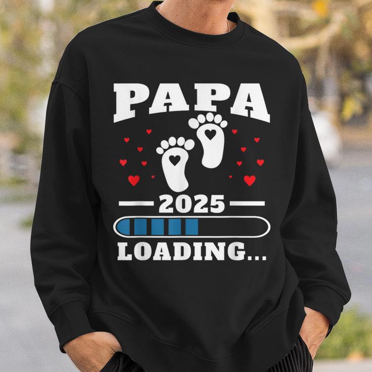 Papa 2025 Lustigesatertagsgeschenk Schwangere Sweatshirt Geschenke für Ihn