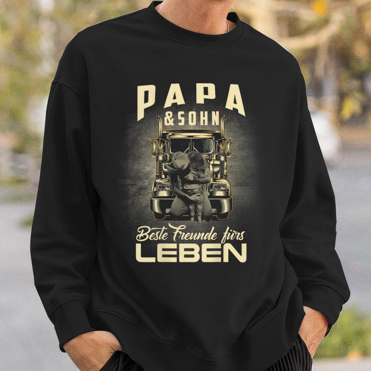 Papa & Sohn Beste Freunde Fürs Leben Father Son Truck Driver Sweatshirt Geschenke für Ihn