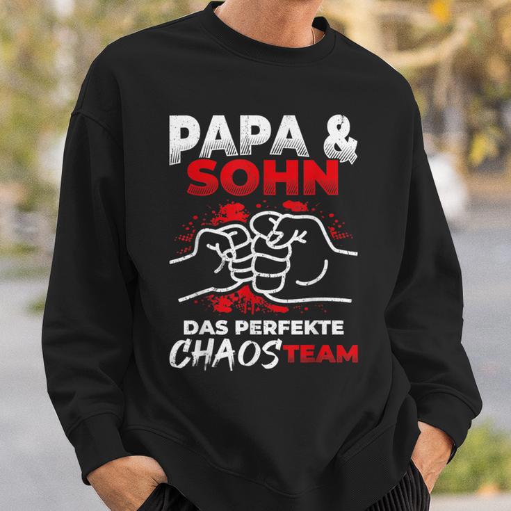 Papa & Sohn Das Perfekte Chaos Team -Atertag Bester Papa Sweatshirt Geschenke für Ihn