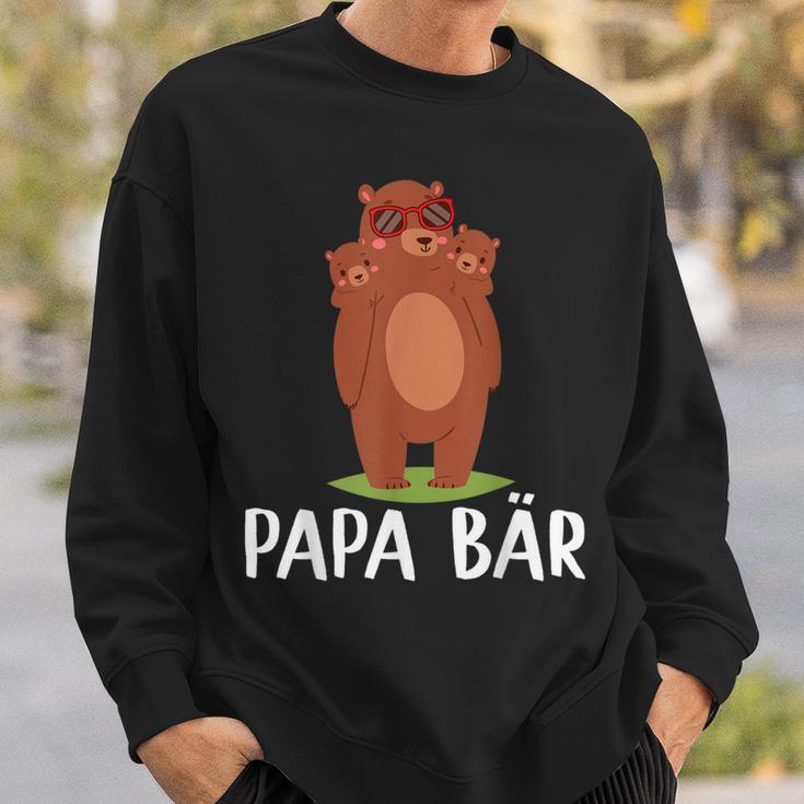 Papa Bär 2 Kinderateratertag Geschenk Herren Männer Sweatshirt Geschenke für Ihn