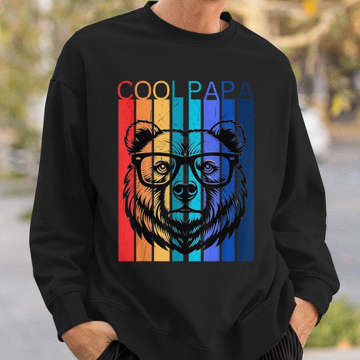 Papa Papa Bär Ehemannater Familieatertag Regenbogen Sweatshirt Geschenke für Ihn