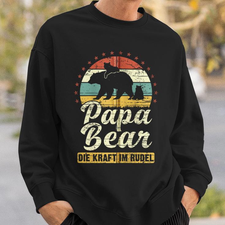 Papa Bear 2 Bären-Welpen Papa 2 Kinderatertag Bär Kapuzenjacke Sweatshirt Geschenke für Ihn