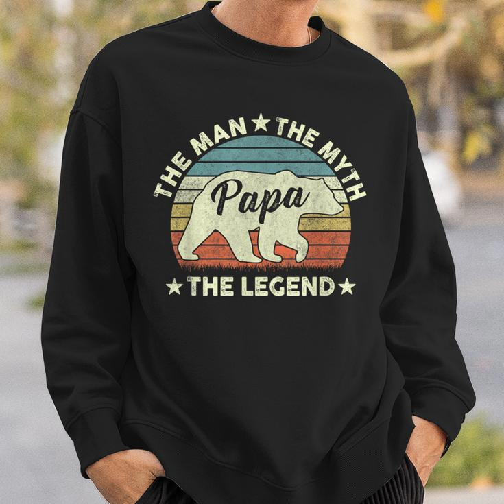 Papa Bear For Father's Day The Man Myth Legend Sweatshirt Gifts for Him
