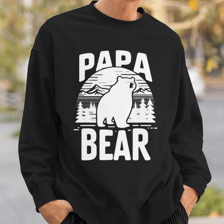 Papa Bear Für Stolzenater Ehemann Onkel Zumatertag Sweatshirt Geschenke für Ihn