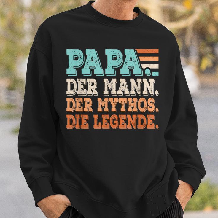 Papa Der Mann Der Mythos Die Legendeater Father's Day Sweatshirt Geschenke für Ihn