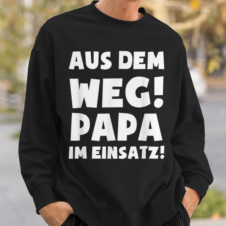 Papa Im Einsatz Father's Day Father Sweatshirt Geschenke für Ihn