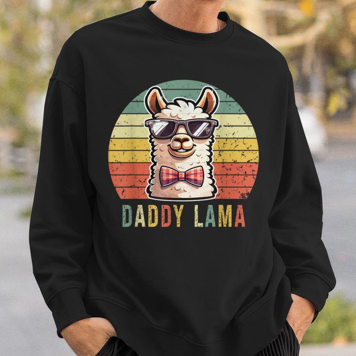 Papa Lama Lustiges Lama Alpaka Sweatshirt Geschenke für Ihn