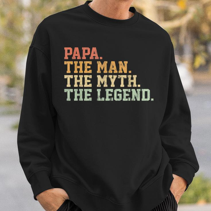 Papa Man Myth Legend For Father Sweatshirt Gifts for Him
