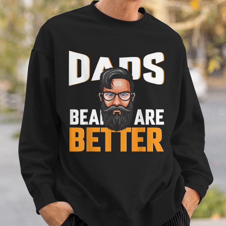 Papa Mann Mit Bart Zukünftiger Papa 2023 Bester Papa Sweatshirt Geschenke für Ihn