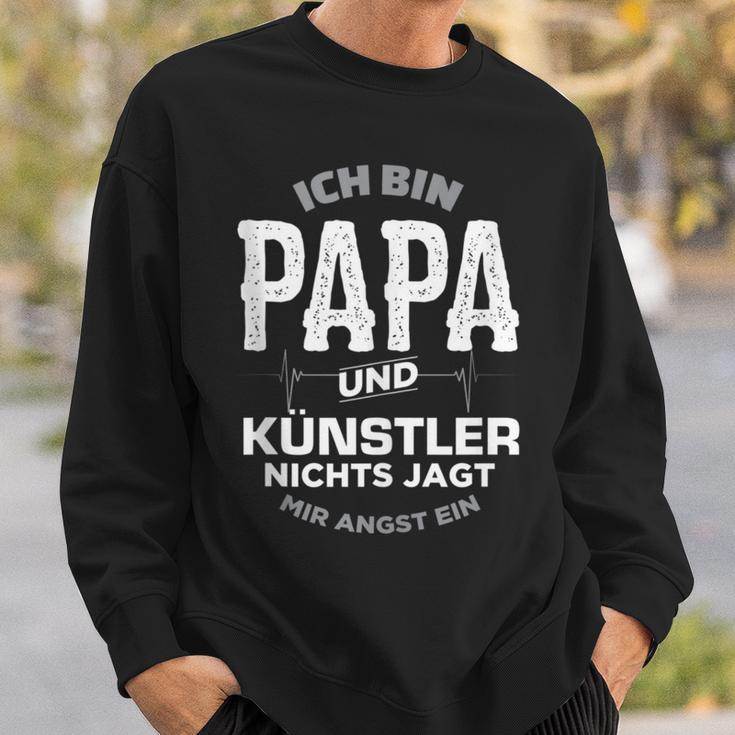 Papa Und Künstler Für Mann Freund Musiker Sänger Sweatshirt Geschenke für Ihn