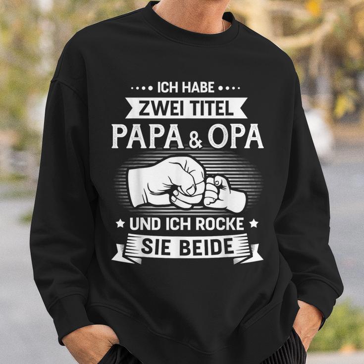 Papa Und Opa Rock Fäuste Sweatshirt Geschenke für Ihn