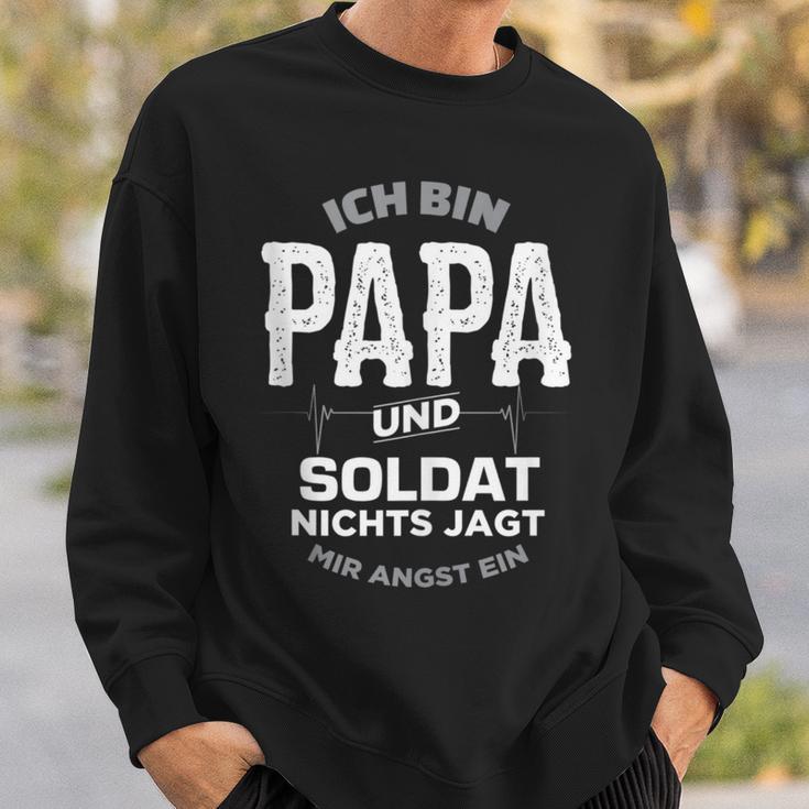 Papa Und Soldat Für Freund Mann Armee Bundeswehr Sweatshirt Geschenke für Ihn