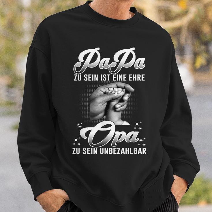 Papa Zu Sein Ist Eine Ehre Opa Zu Sein Ist Unzahlbar Sweatshirt Geschenke für Ihn