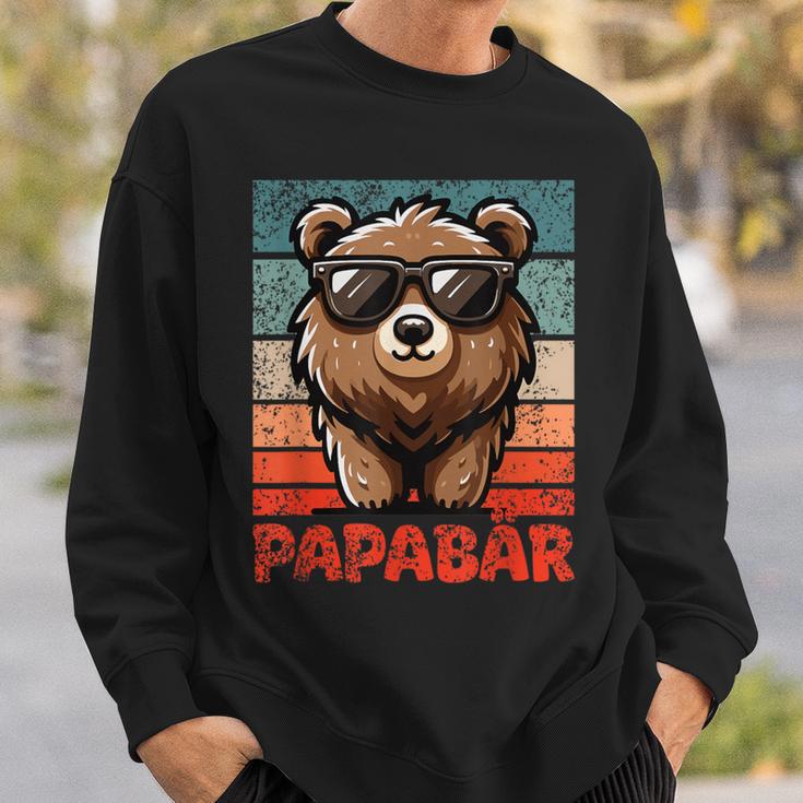 Papabäratertag Bester Papa Bär Sweatshirt Geschenke für Ihn