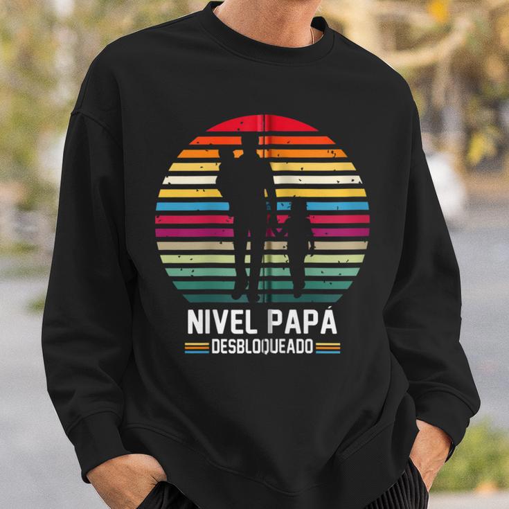 Para Papa Nivel Papá Desbloqueado Regalos Dia Del Padre Kapuzenjacke Sweatshirt Geschenke für Ihn