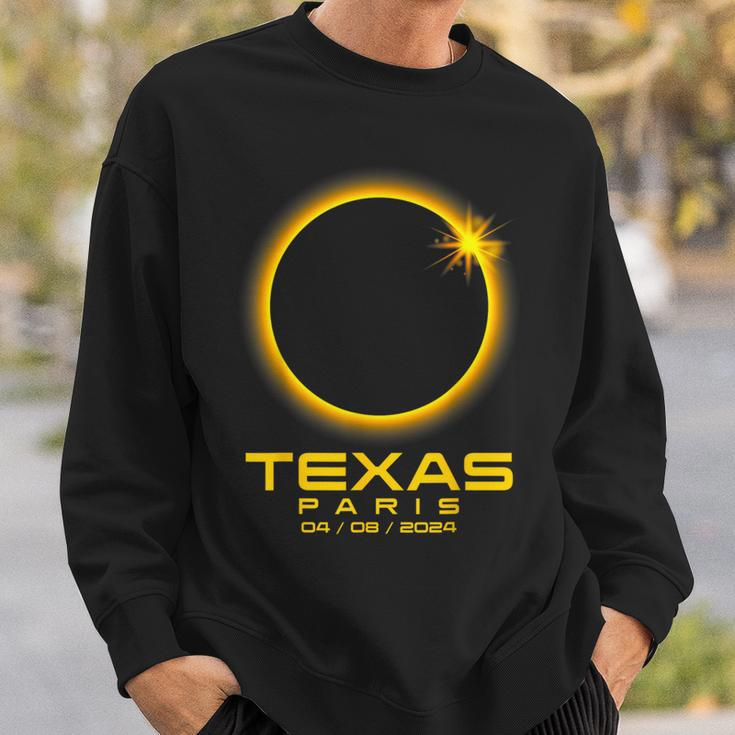 Paris Texas Tx Total Solar Eclipse 2024 Sweatshirt Gifts for Him