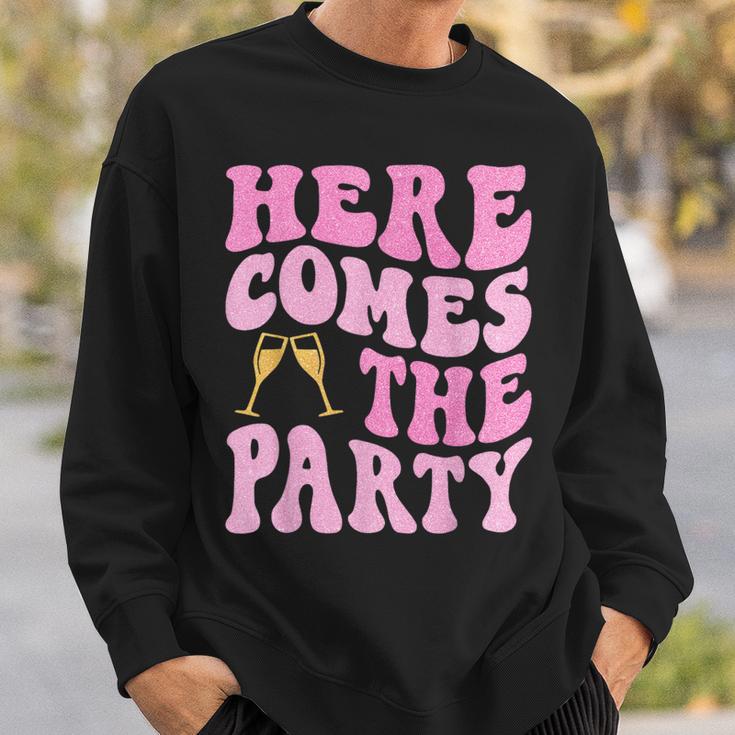 Here Come The Party Bride Squad Bridal Party Bachelorette Sweatshirt Gifts for Him