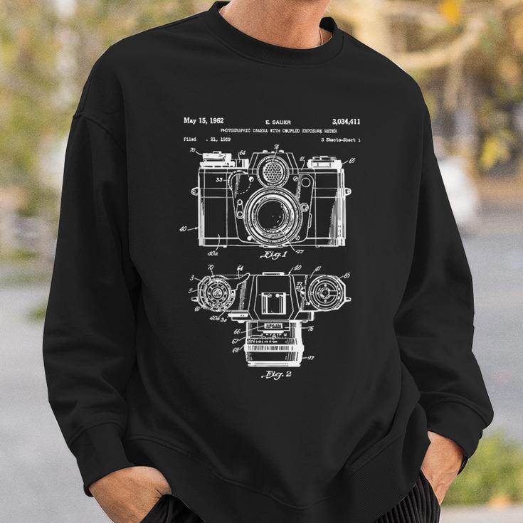 Patent Camera Photographer Vintage Retro Sweatshirt Geschenke für Ihn