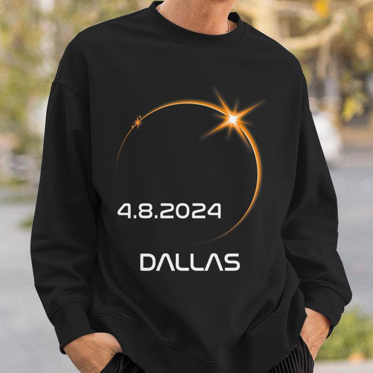 Path Of Totality America Total Solar Eclipse 2024 Dallas Sweatshirt Gifts for Him