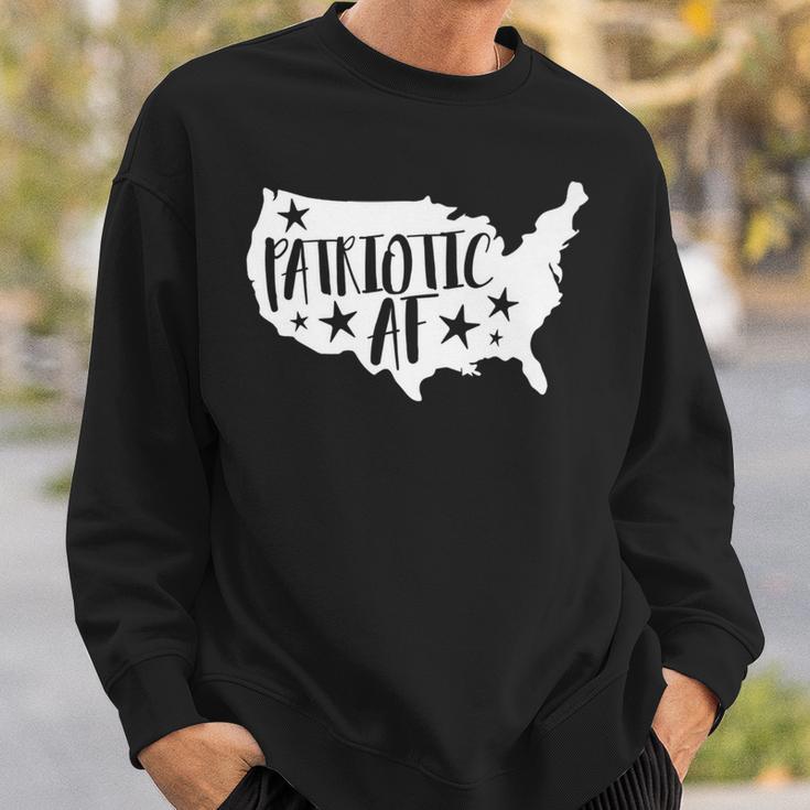 Patriotic Af Fourth Of July 4Th Usa Flag Labor Memorial Day Sweatshirt Gifts for Him