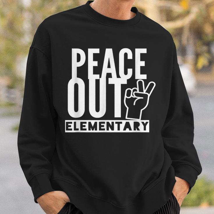 Peace Out Elementary School Off To Middle School Sweatshirt Gifts for Him