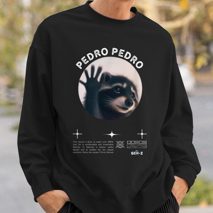 Pedro Pedro Pedro Dancing Racoon Meme Sweatshirt Geschenke für Ihn