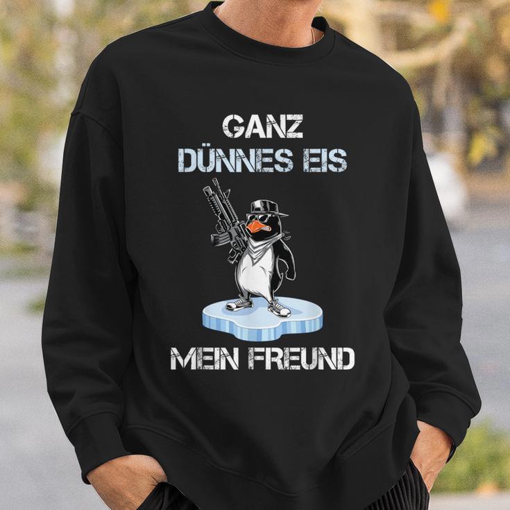 Penguin Ganz Thin Eis Mein Freund S Sweatshirt Geschenke für Ihn