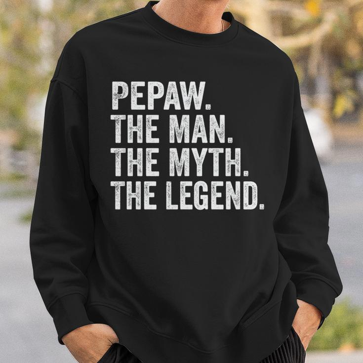 Pepaw Der Mann Der Mythos Die Legende Opa-Vatertag Sweatshirt Geschenke für Ihn