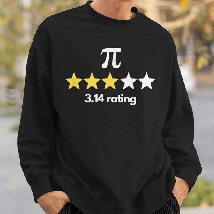 Pi 314 Star Rating Pi Humor Pi Day Novelty Sweatshirt Gifts for Him