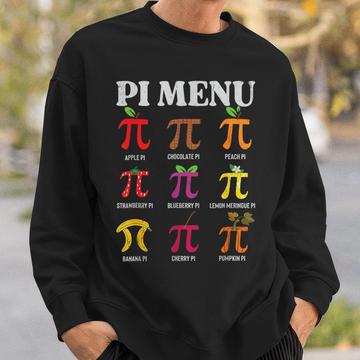 Pi Day Menu Math Lover Geek Pi Day 3 14 Science Teacher Sweatshirt Gifts for Him
