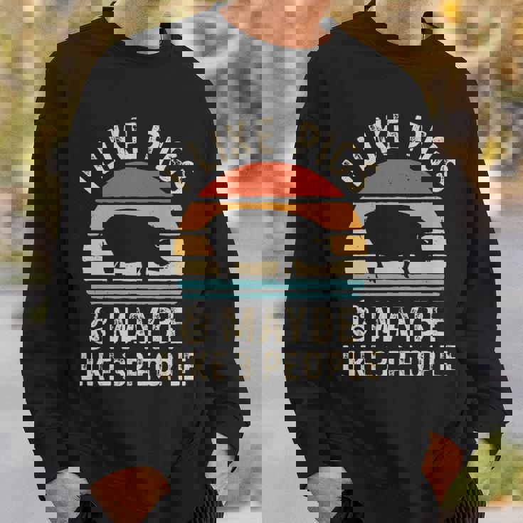 I Like Pigs And Maybe Like 3 People Pig Lover Sweatshirt Gifts for Him