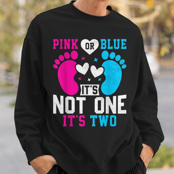 Pink Or Blue It's Not One It's Two Twins Gender Announcement Sweatshirt Gifts for Him