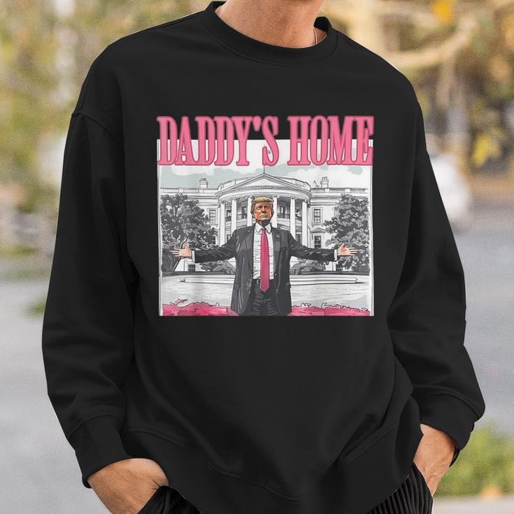 Pink Daddys Home Trump 2024 Sweatshirt Gifts for Him