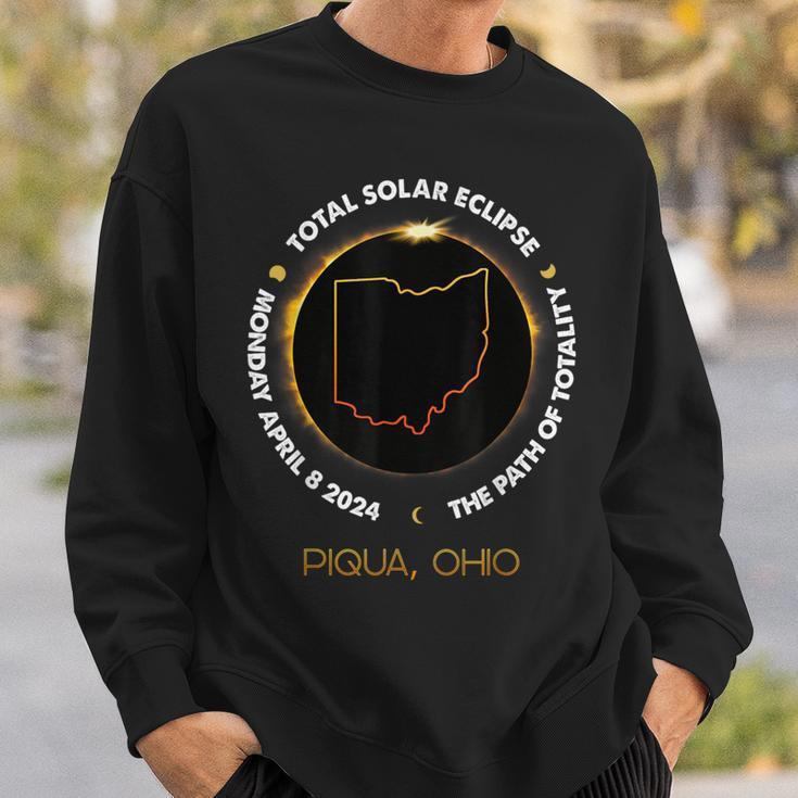 Piqua Ohio Total Solar Eclipse 2024 Sweatshirt Gifts for Him