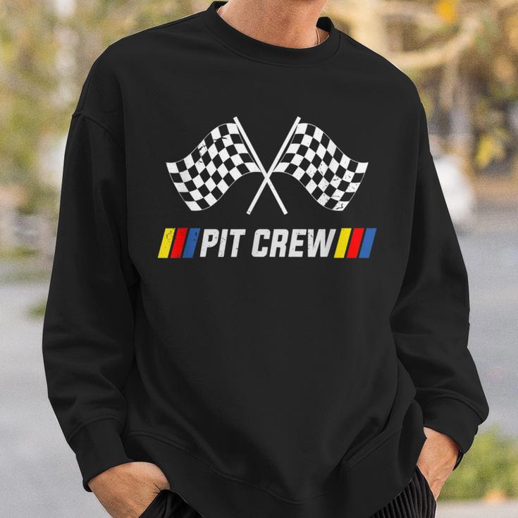 Pit Crew Race Car Parties Parents Pit Racing Drag Dress Sweatshirt Gifts for Him