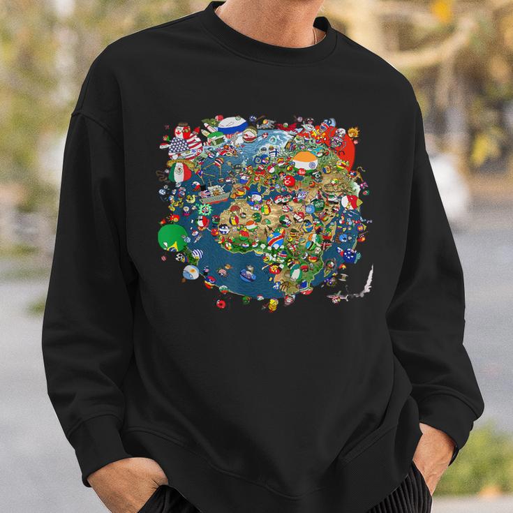 Polandball World Sweatshirt Geschenke für Ihn