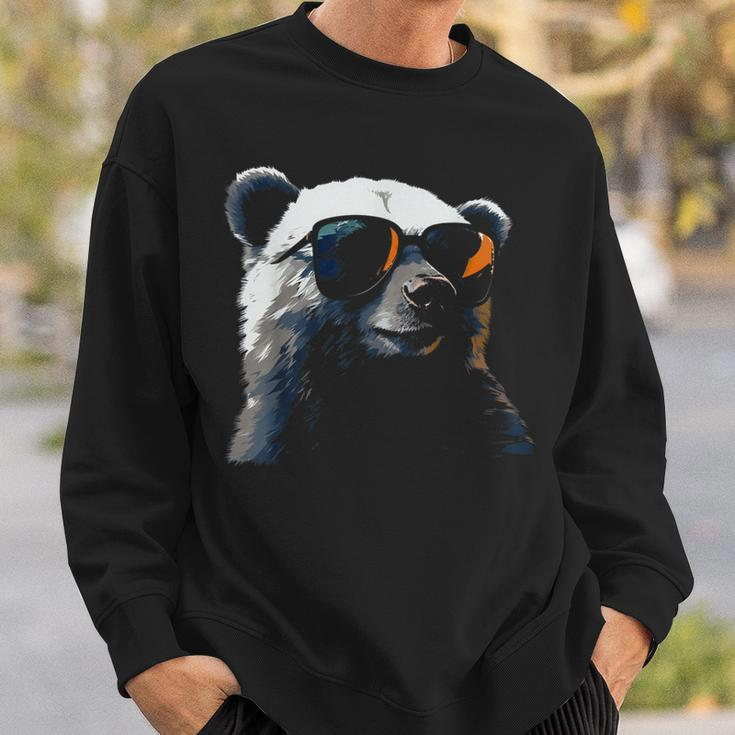 Polar Bear Sunglasses Glasses Polar Bear Animal Bear Sweatshirt Geschenke für Ihn