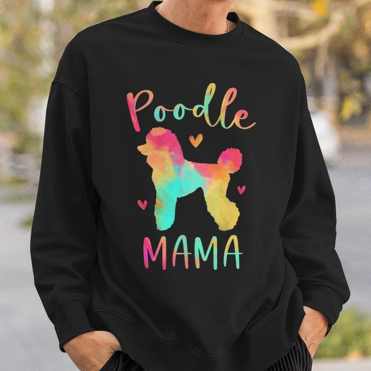 Poodle Mama Colorful Poodle Dog Mom Sweatshirt Gifts for Him