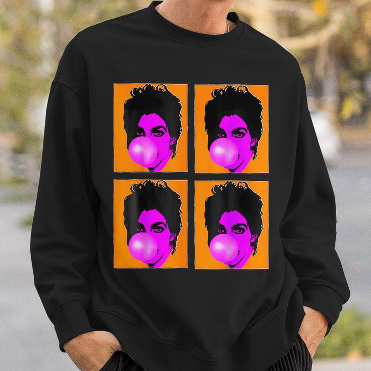 Pop80S Purple Prince Rockroll Famous Faces Humour Cool Sweatshirt Gifts for Him