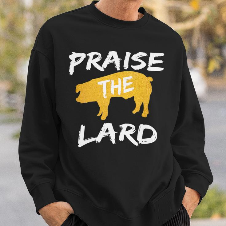 Praise The Lard Bbq Grill Grilling Smoker Pitmaster Barbecue Sweatshirt Gifts for Him