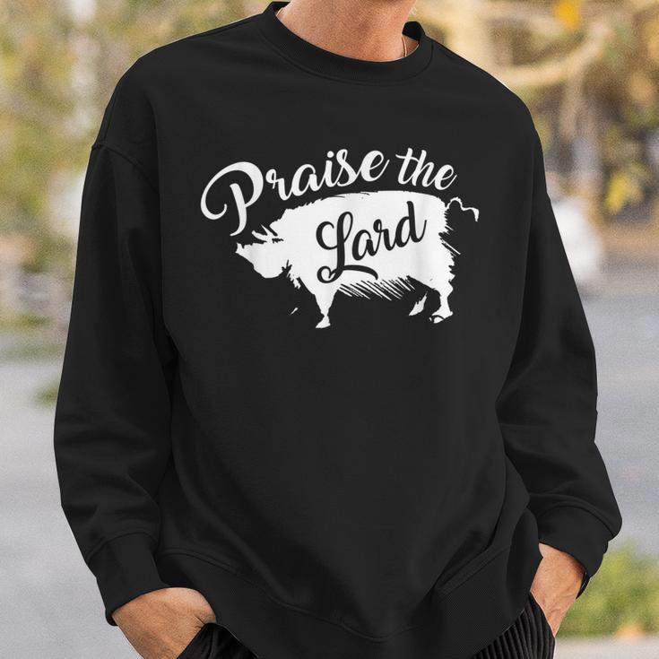 Praise The Lard Pig Bacon Pork Lover Meat Sweatshirt Gifts for Him