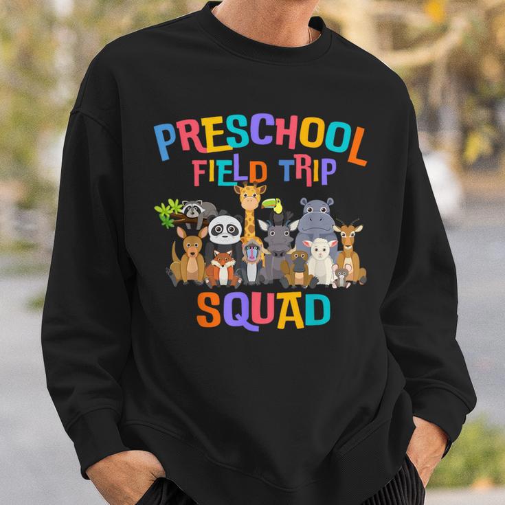 Pre-K Preschool Field Day Trip Squad 2024 Zoo Animal Sweatshirt Gifts for Him