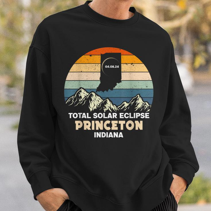 Princeton Indiana Total Solar Eclipse 2024 Sweatshirt Gifts for Him