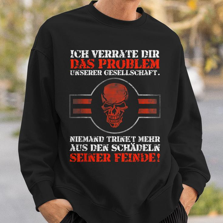 Problem Skull Enemies Nordic Mythology & Viking Sweatshirt Geschenke für Ihn