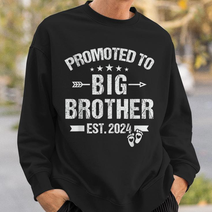 Promoted To Big Brother Est 2024 Bro Est 2024 Sweatshirt Gifts for Him