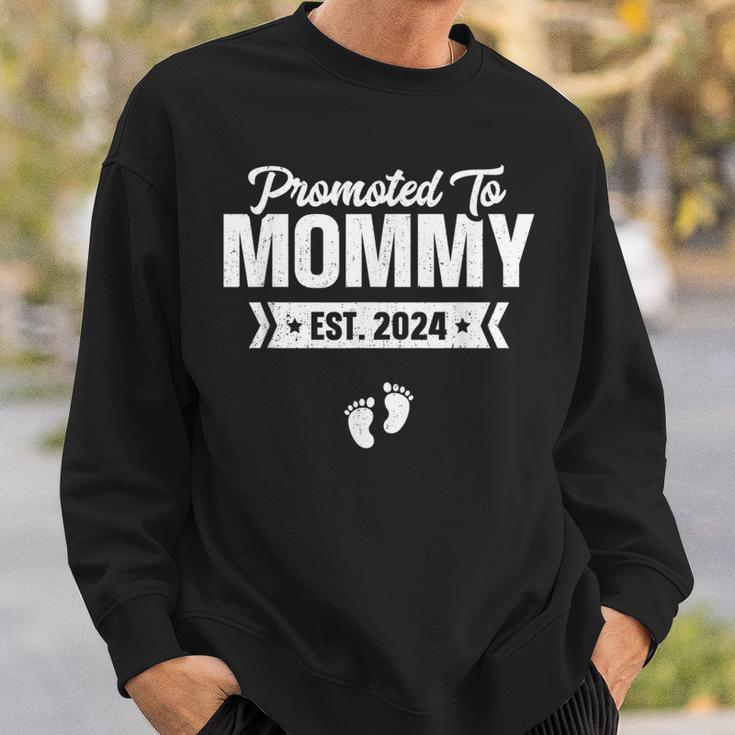 Promoted To Mommy Est 2024 Baby For New Mommy Sweatshirt Gifts for Him