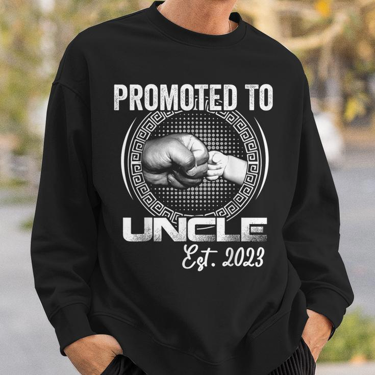 Promoted To Uncle 2023 First Time Fathers Day New Uncle Sweatshirt Gifts for Him