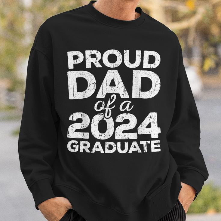 Proud Dad Of A 2024 Graduate Senior Class Graduation Sweatshirt Gifts for Him