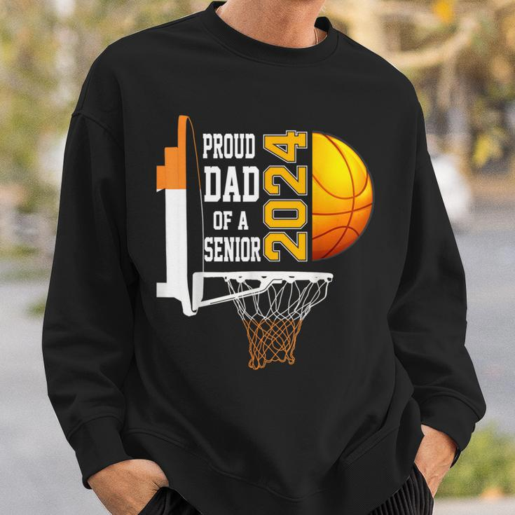 Proud Dad Of A Basketball Senior 2024 Sweatshirt Gifts for Him