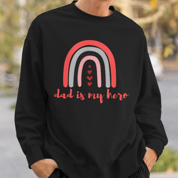Proud Dad Hero Embracing Fatherhood With Strength And Love Sweatshirt Gifts for Him